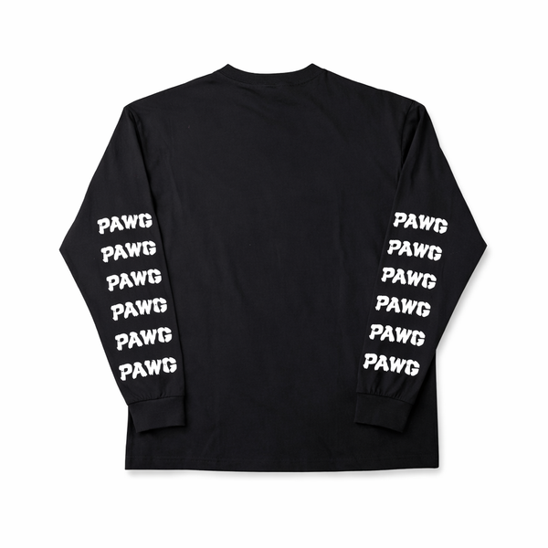 PAWG -  HORROR PAWGERS  L/S TEE - BLACK