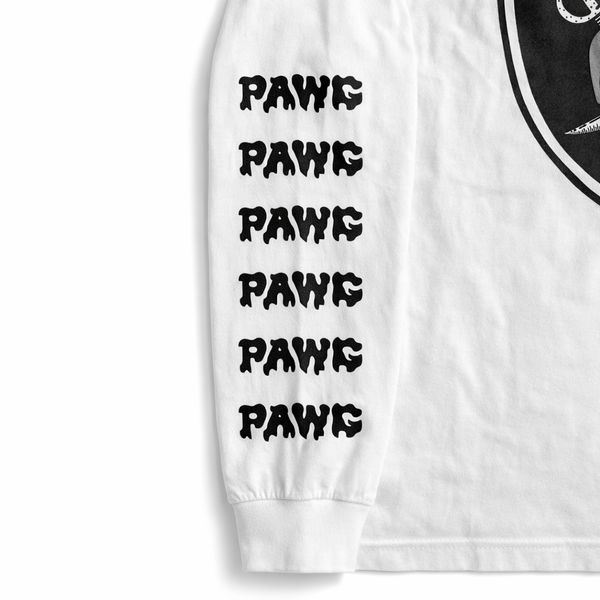 PAWG - HORROR PAWGERS L/S TEE - WHITE