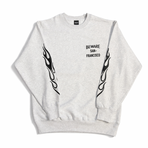 PAWG×BEWARE CHOPPER -EAGLE CREW SWEAT - ASH GRAY