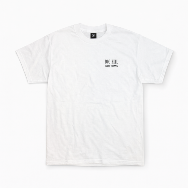 DOGHILL KUSTOMS - CIRCUS PIERROT LOGO TEE- WHITE