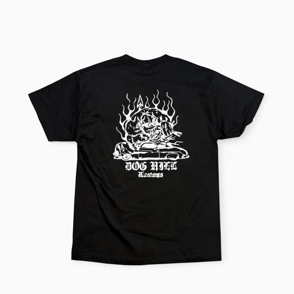 DOGHILL KUSTOMS - FLAMES TEE- BLACK