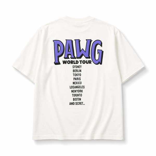PAWG - WORLD TOUR TEE - WHITE