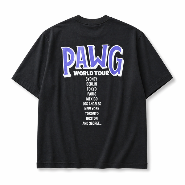PAWG - WORLD TOUR TEE - BLACK