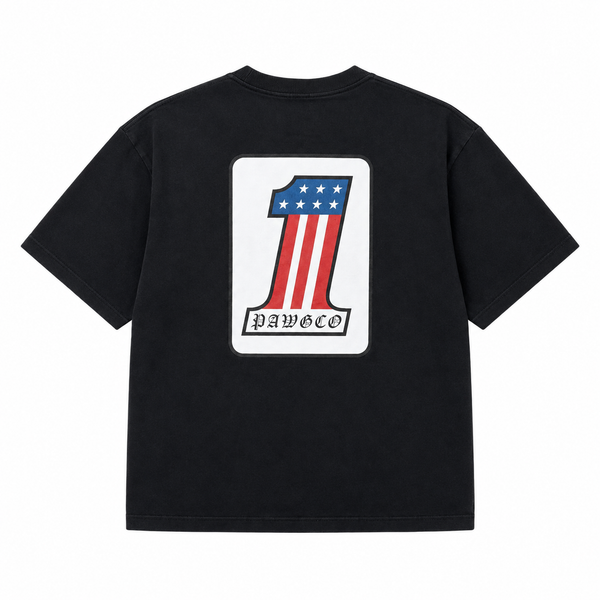 PAWG - WHAT IS NO.1 FOR YOU ? TEE - FADED BLACK