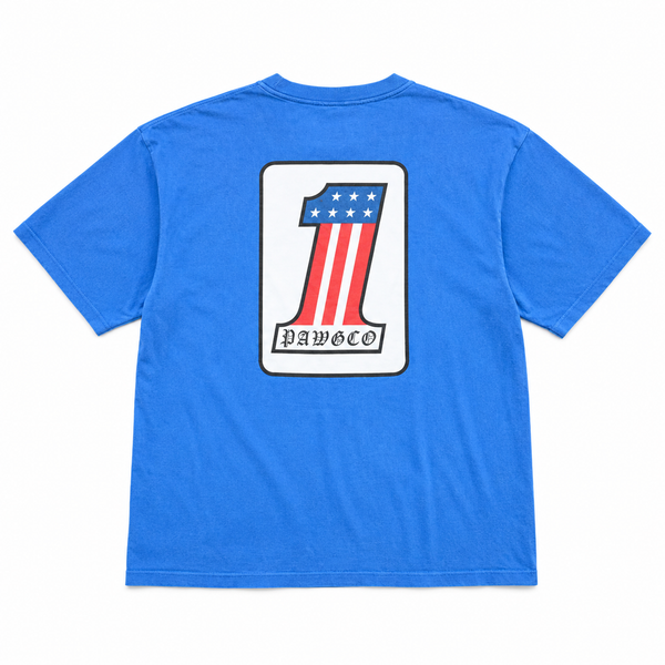 PAWG - WHAT IS NO.1 FOR YOU ? TEE - FADED BLUE
