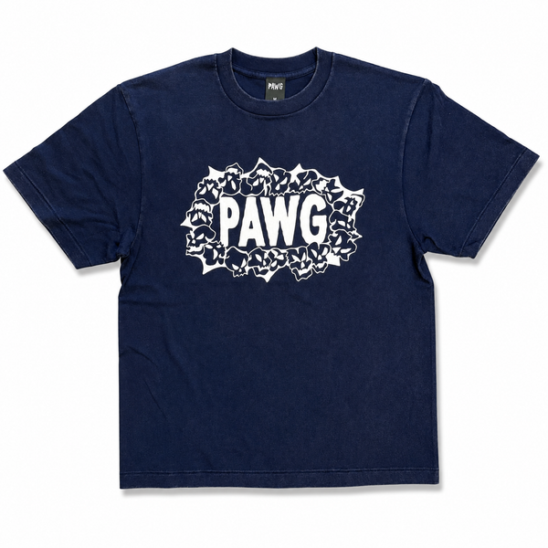 PAWG - HWY Skulls TEE - Faded Navy