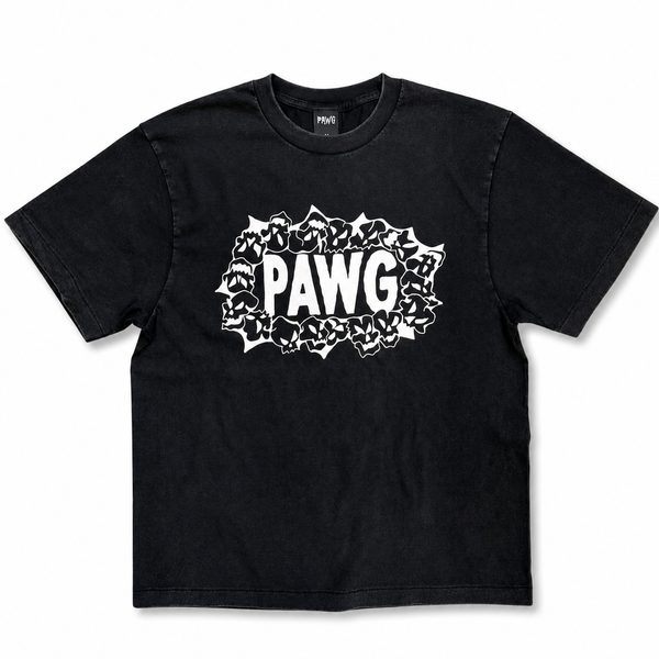 PAWG - HWY Skulls TEE - Faded Black