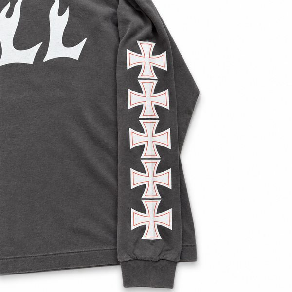 PAWG - HELL L/S TEE -FADED GLAY
