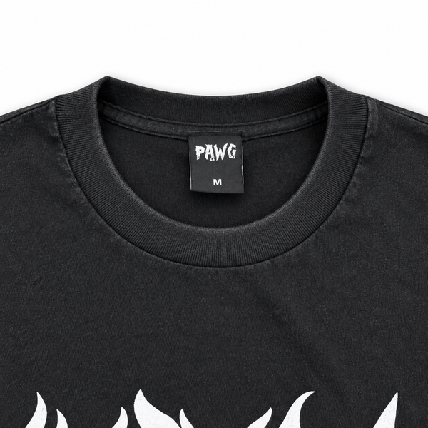 PAWG - HELL L/S TEE -FADED BLACK