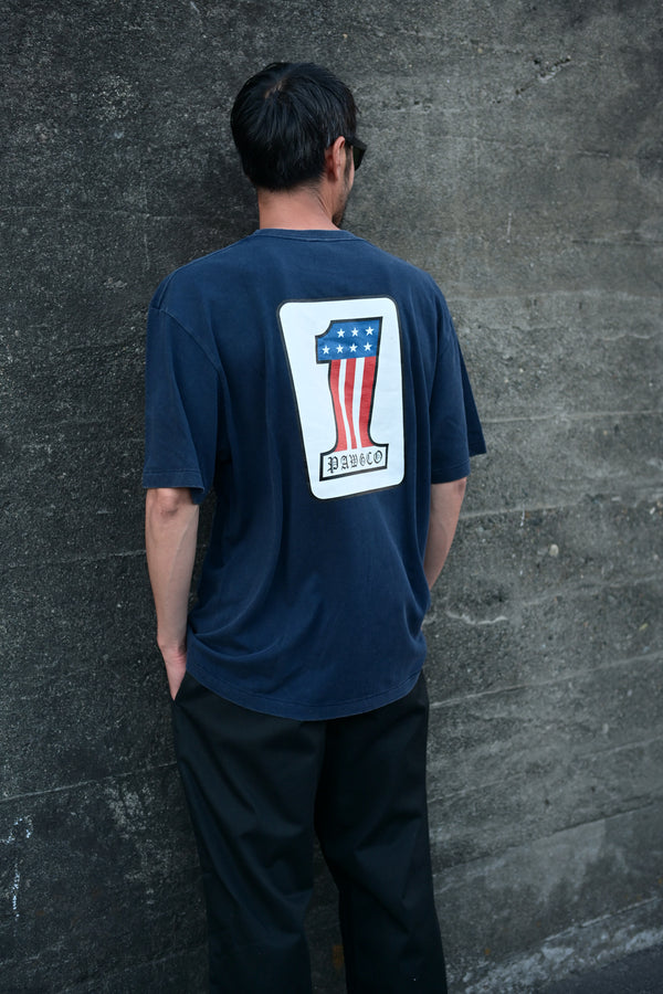 PAWG - WHAT IS NO.1 FOR YOU ? TEE - FADED NAVY