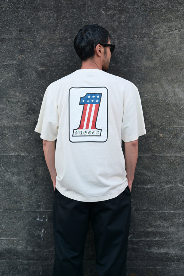 PAWG - WHAT IS NO.1 FOR YOU ? TEE - FADED WHITE
