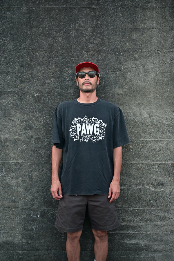 PAWG - HWY Skulls TEE - Faded Black