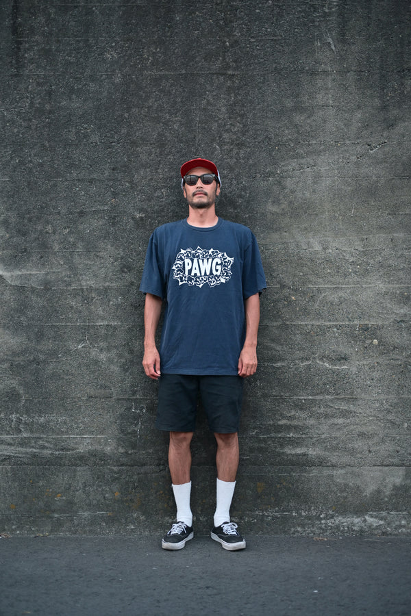 PAWG - HWY Skulls TEE - Faded Navy