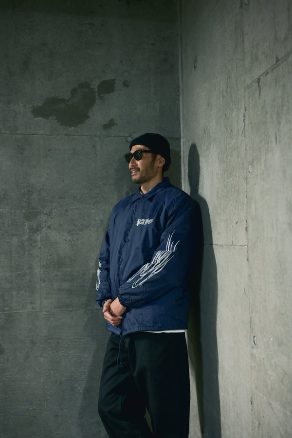 PAWG × Eary&Co - COLLABORATION NYLON COACH JACKET - NAVY