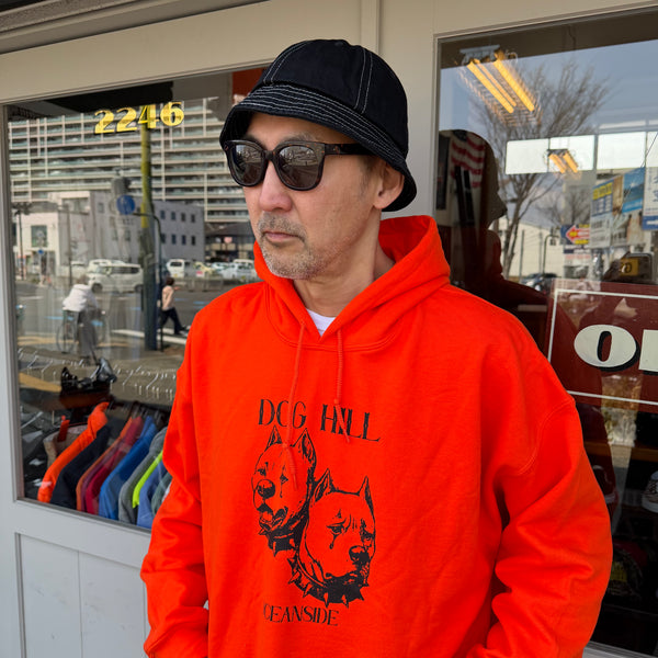 DOGHILL KUSTOMS - OG  NEW LOGO HOODIE - ORANGE