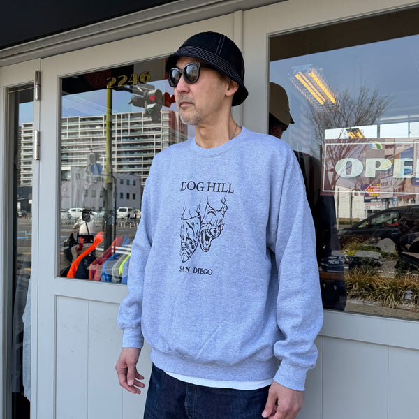 DOGHILL KUSTOMS - TWO FACE LOGO SWEAT - ASH GRAY