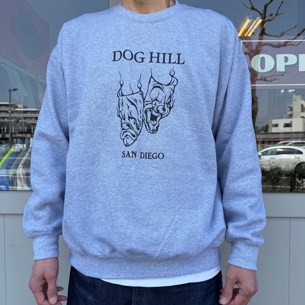 DOGHILL KUSTOMS - TWO FACE LOGO SWEAT - ASH GRAY