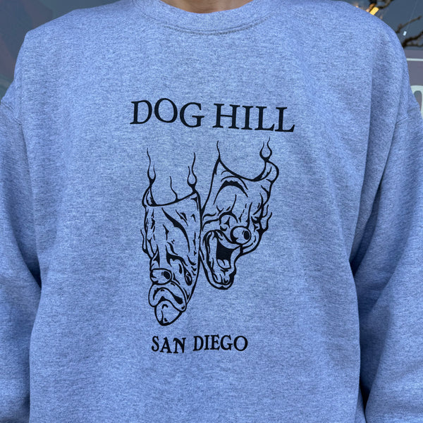 DOGHILL KUSTOMS - TWO FACE LOGO SWEAT - ASH GRAY