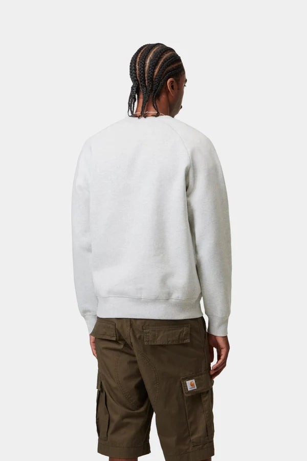 Carhartt WIP - CHASE SWEAT - ASH HEATHER / GOLD