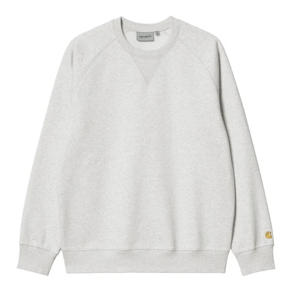 Carhartt WIP - CHASE SWEAT - ASH HEATHER / GOLD