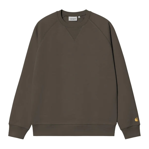 Carhartt WIP - CHASE SWEAT - SHUNGITE / GOLD