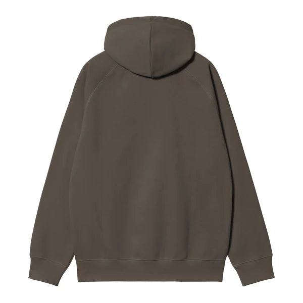 Carhartt WIP - HOODED CHASE SWEAT - SHUNGITE / GOLD