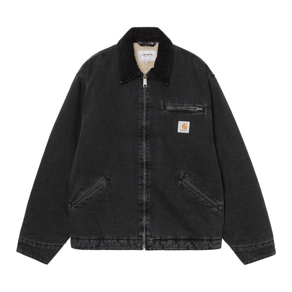 Carhartt WIP - OG DETROIT JACKET - BLACK / BLACK (STONE WASHED)