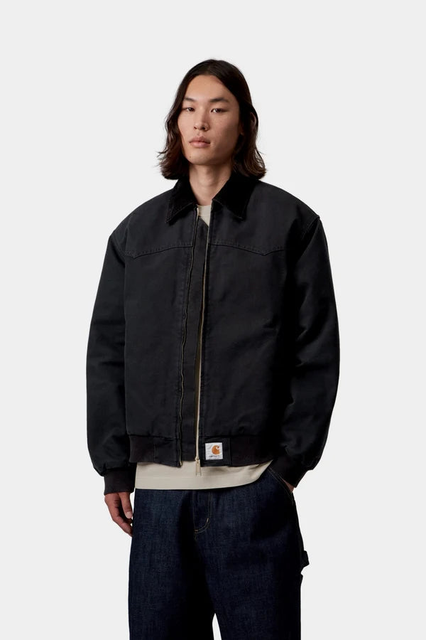 Carhartt WIP - OG SANTANA FE JACKET - BLACK-BLACK STONE CANVAS