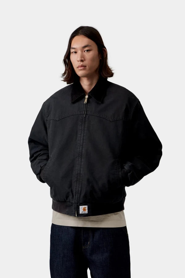 Carhartt WIP - OG SANTANA FE JACKET - BLACK-BLACK STONE CANVAS