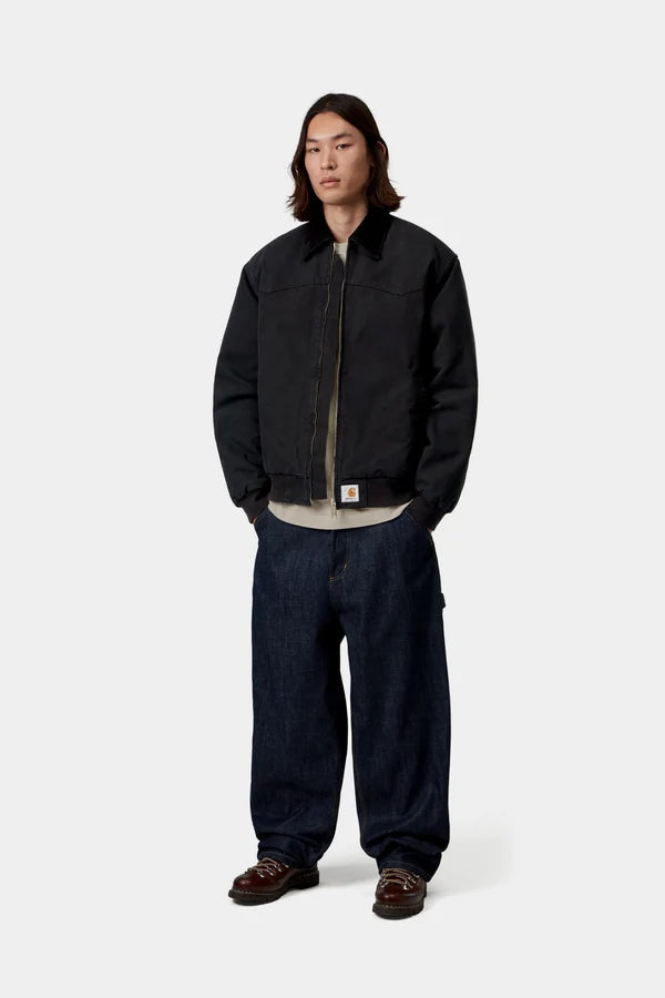 Carhartt WIP - OG SANTANA FE JACKET - BLACK-BLACK STONE CANVAS