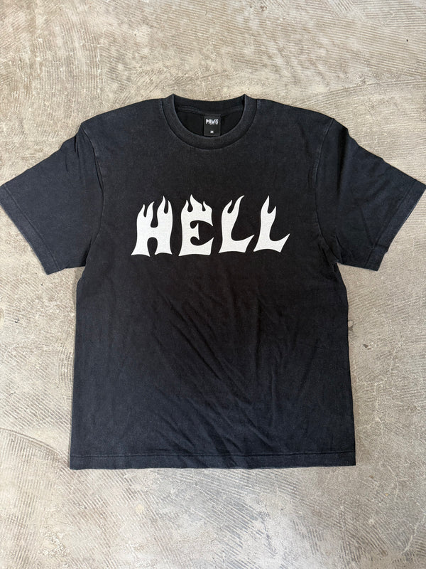 PAWG - HELL TEE - FADE BLACK