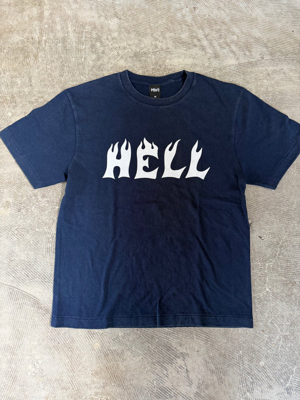 PAWG - HELL TEE - FADE NAVY