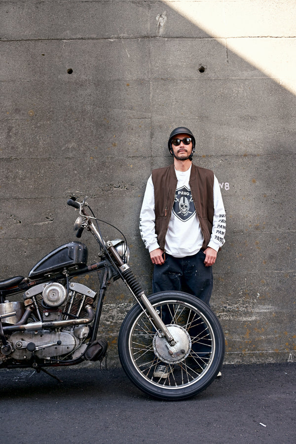 PAWG - HORROR PAWGERS L/S TEE - WHITE