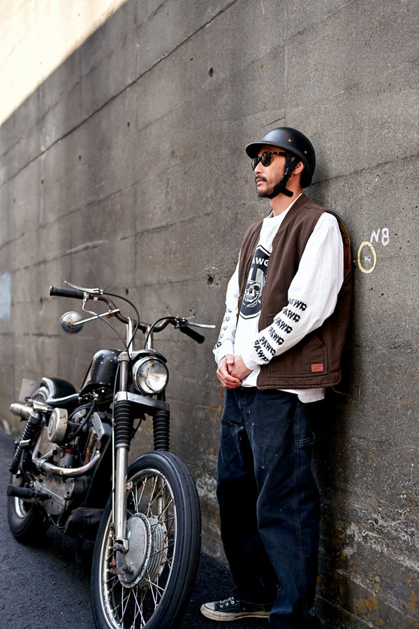 PAWG - HORROR PAWGERS L/S TEE - WHITE