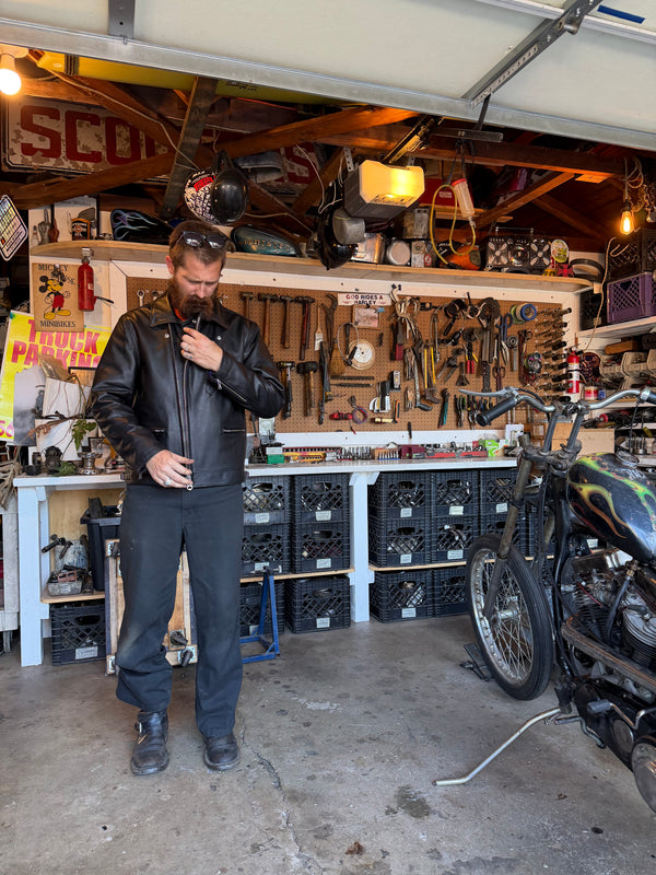PAWG×FUELS - DOUBLE RIDERS JACKET - BLACK