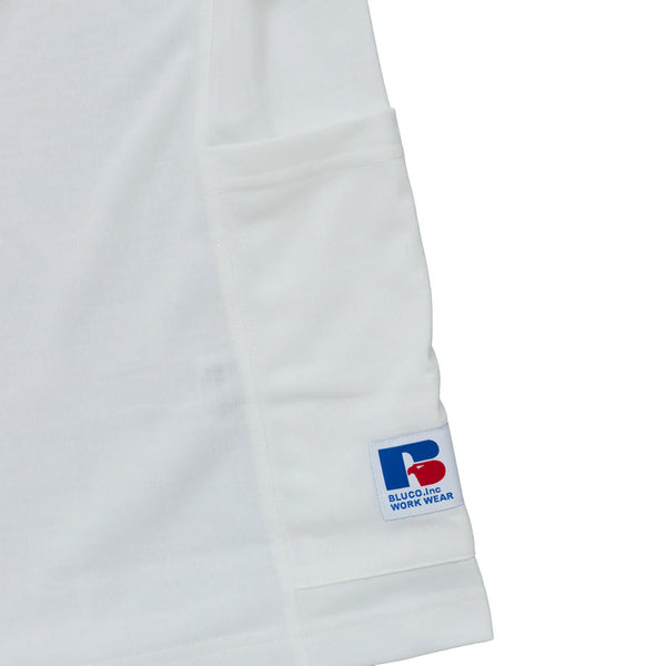 BEACHED DAYS × BLUCO - FUNCTIONAL SIDE POCKET TEE - WHITE