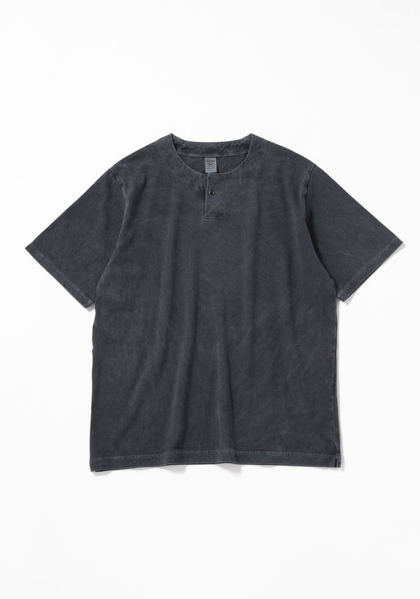 JACKMAN - HENLYNECK T-SHIRT - FADE BLUE GRAY