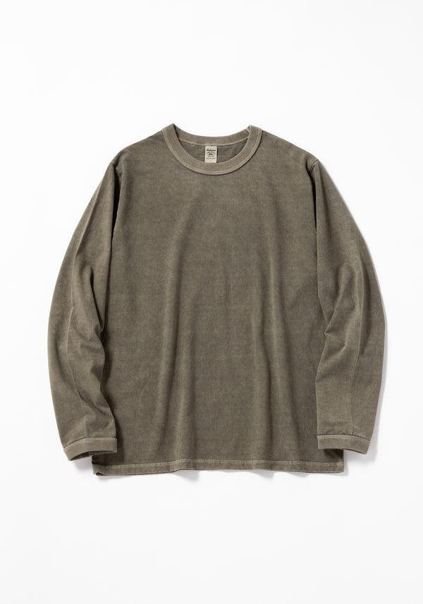 JACKMAN - LEAD OFF LS T-SHIRT - FADE DRY SEPIA