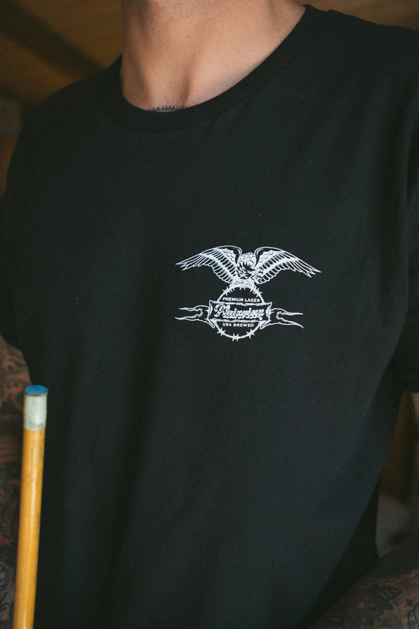 PLAINVIEW BEER - PLAINVIEW BEER PERCH T-SHIRT - BLACK