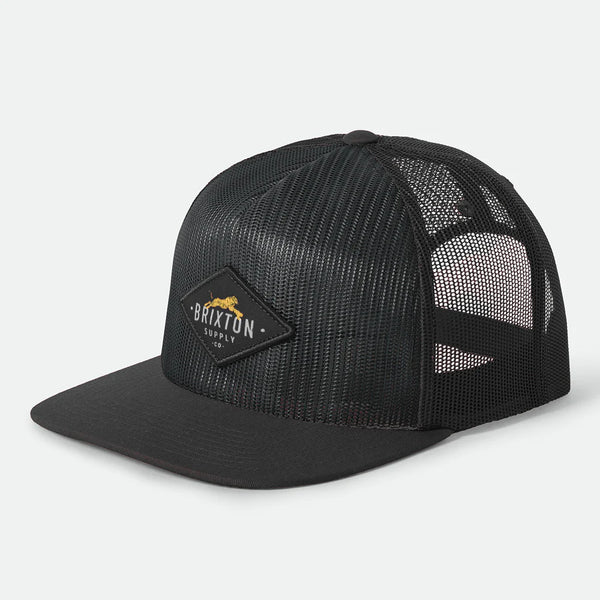 BRIXTON - LEAPER MP ALL MESH TRUCKER HAT - BLACK