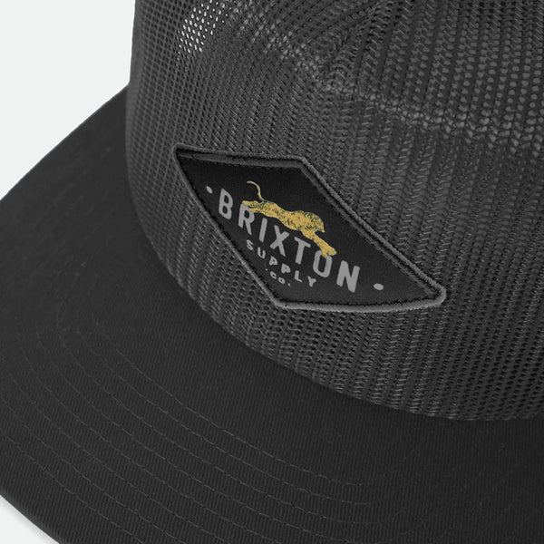BRIXTON - LEAPER MP ALL MESH TRUCKER HAT - BLACK