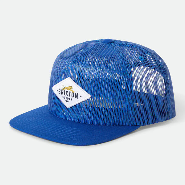 BRIXTON - LEAPER MP ALL MESH TRUCKER HAT - ROYAL
