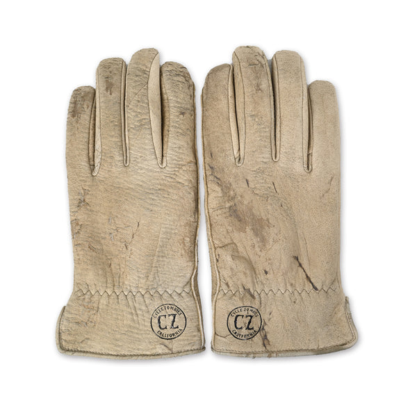 【JAKS GARAGE SPECIAL EDITION】Lamp gloves × Cycle Zombies - Winter glove - Vintage Greige