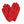 Lamp gloves -Utility glove Shorty- RED
