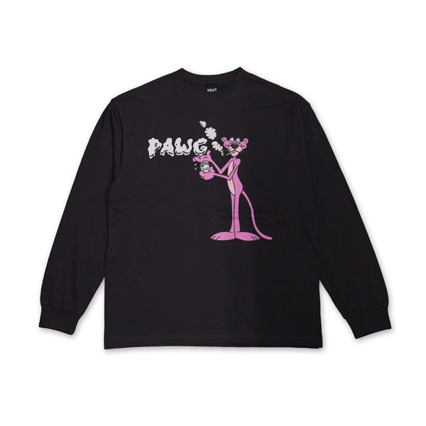 PAWG - “ Beer & Cigarette “  L/S TEE - DUST BLACK