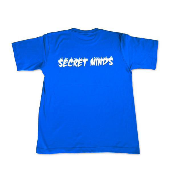 PAWG - SECRET MINDS  TEE - ROYAL BULE / LIGHT GREY