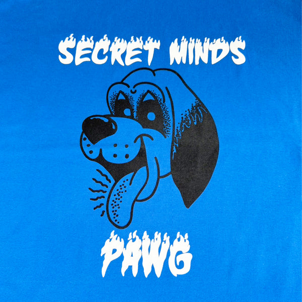 PAWG - SECRET MINDS  TEE - ROYAL BULE / LIGHT GREY