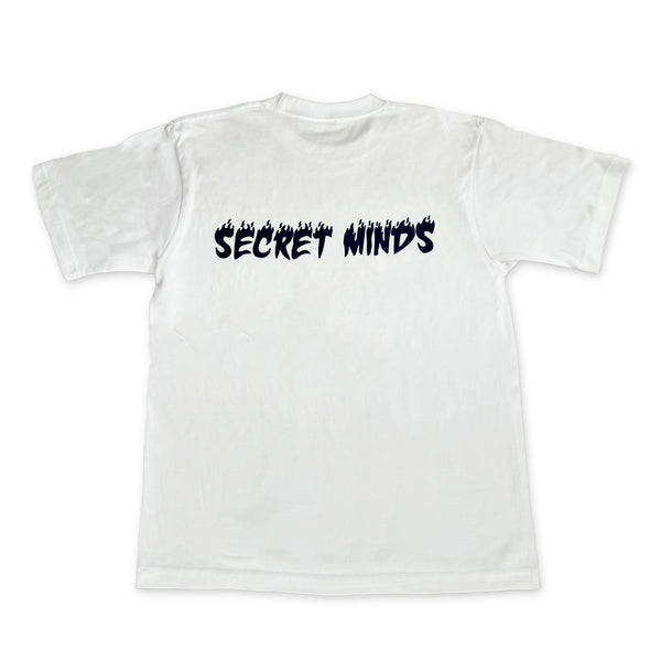 PAWG - SECRET MINDS  TEE - WHITE / BULE