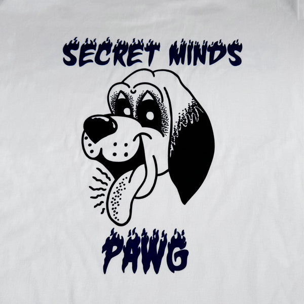 PAWG - SECRET MINDS  TEE - WHITE / BULE