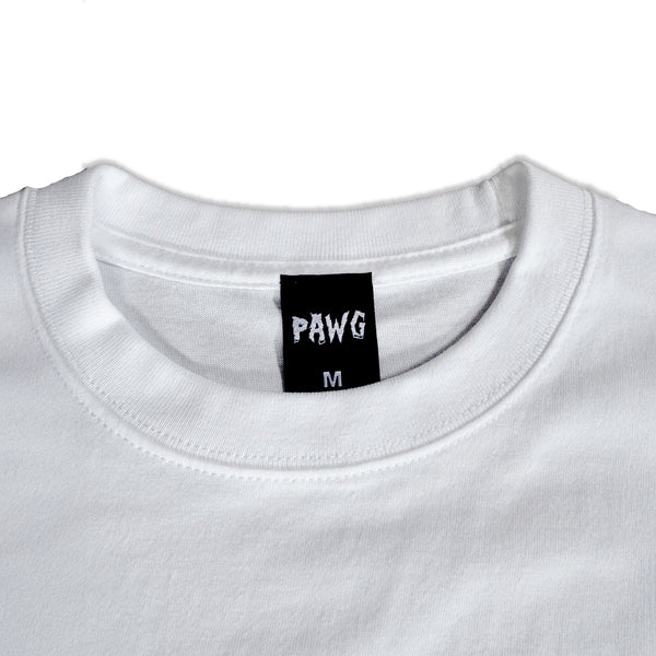 PAWG - SECRET MINDS  TEE - WHITE / BULE